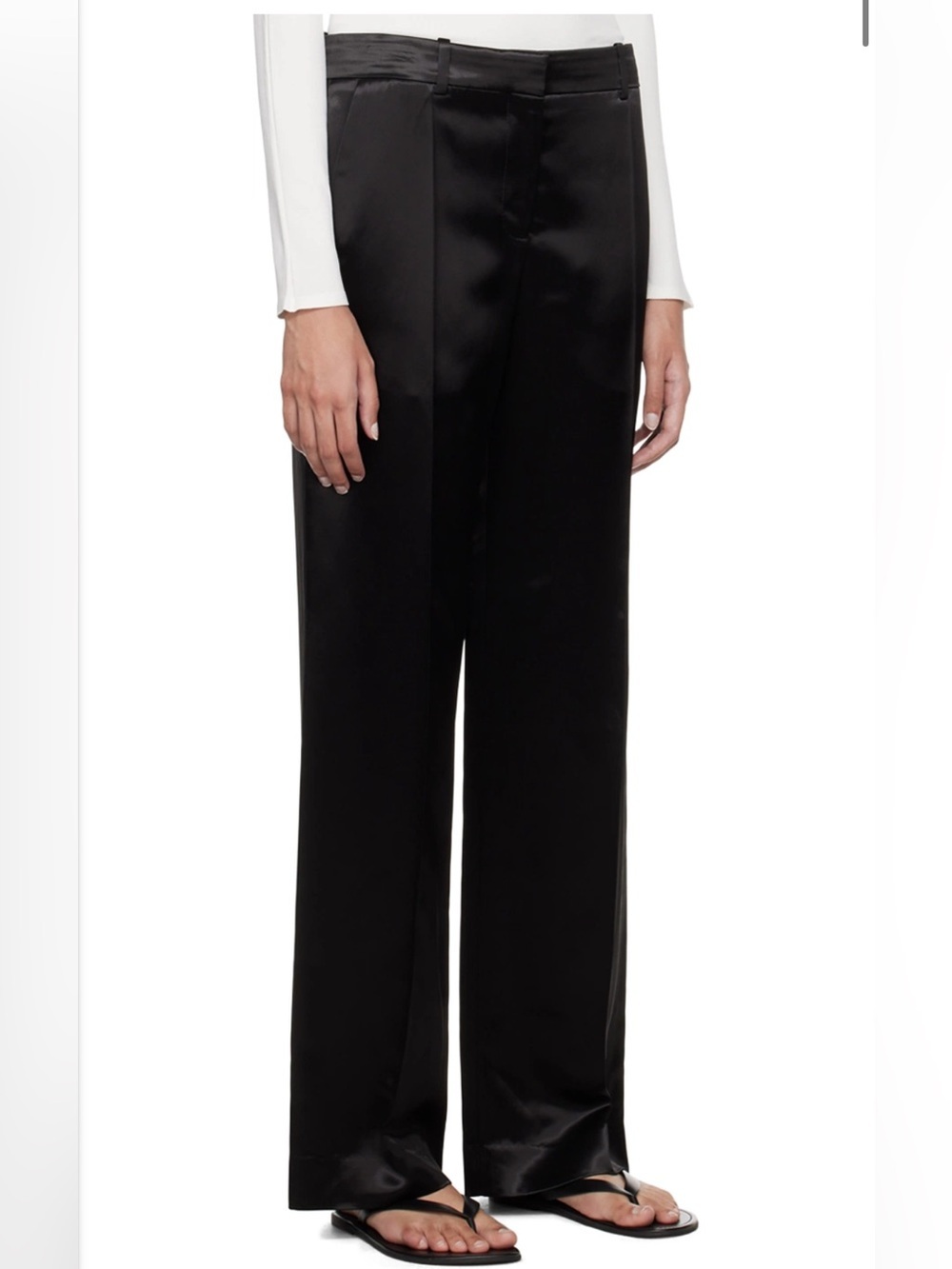 NWT The Row Encore Wide Leg Satin Trousers